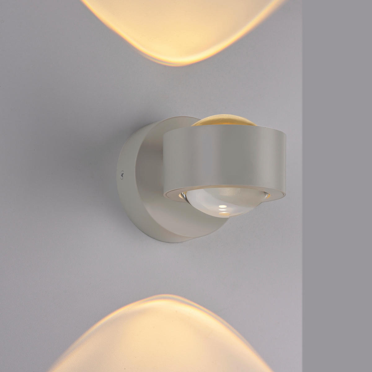 LED-WANDLEUCHTE 12,4/9/9 cm   - Sandfarben, Design, Kunststoff/Metall (12,4/9/9cm) - Schöner Wohnen