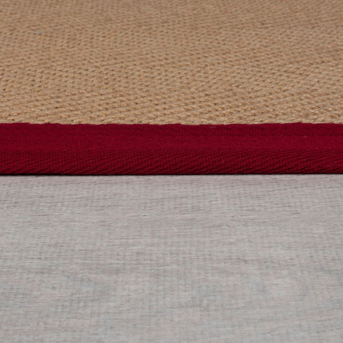 JUTETEPPICH 120/170 cm KIRA JUTE Rot, Naturfarben  - Rot/Naturfarben, KONVENTIONELL, Kunststoff/Textil (120/170cm)