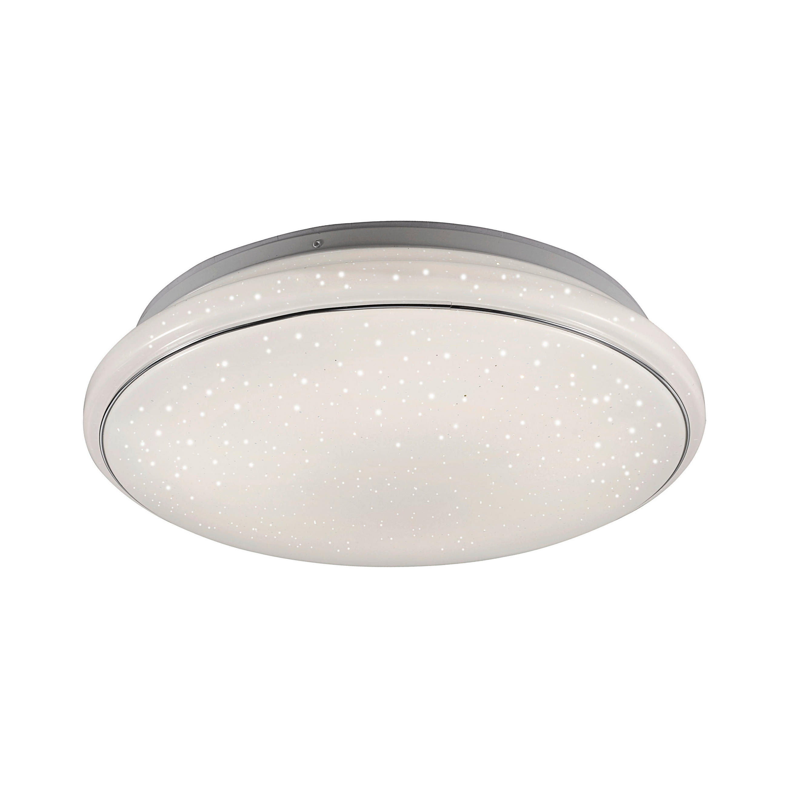 LED-DECKENLEUCHTE JUPITER 44/44/10 cm   - Weiß, Design, Kunststoff/Metall (44/44/10cm)