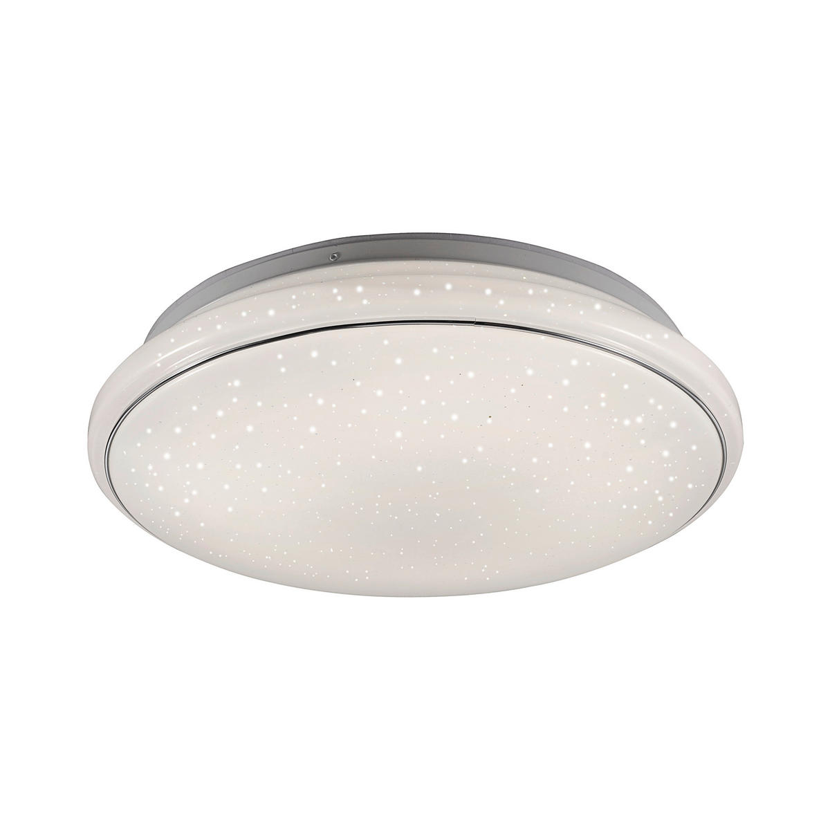LED-DECKENLEUCHTE JUPITER 44/44/10 cm   - Weiß, Design, Kunststoff/Metall (44/44/10cm)