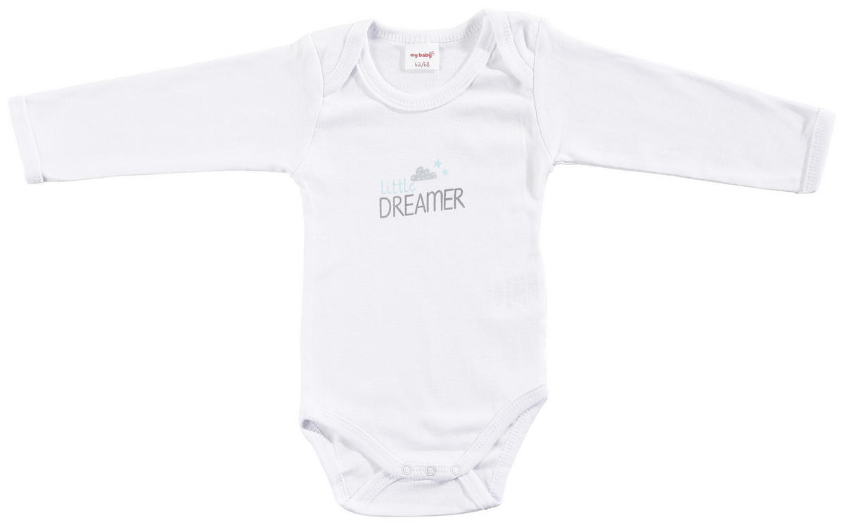 BABYBODY-SET  - Weiß/Grau, LIFESTYLE, Textil (74/80null) - My Baby Lou
