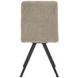 STUHL Webstoff Schwarz, Beige  - Beige/Schwarz, Design, Textil/Metall (46/91/61cm) - Novel