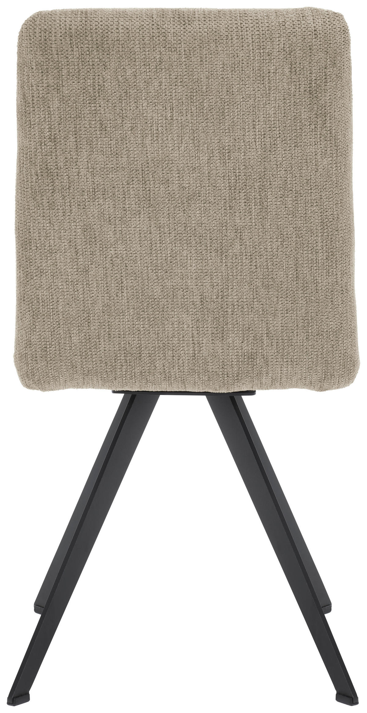 STUHL Webstoff Schwarz, Beige  - Beige/Schwarz, Design, Textil/Metall (46/91/61cm) - Novel