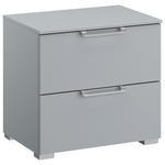 NACHTSCHRANK 50/49/42 cm  - Silberfarben/Hellgrau, Design, Holzwerkstoff/Kunststoff (50/49/42cm) - Novel