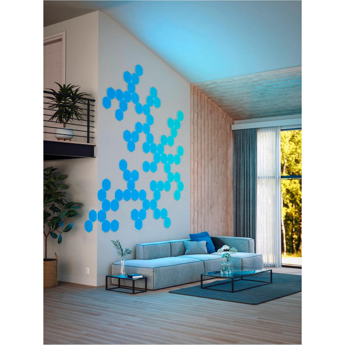 NANOLEAF HEXAGONS 15ER NANOLEAF SHAPES 23/0,6/20 cm   - Weiß, Basics, Kunststoff (23/0,6/20cm)