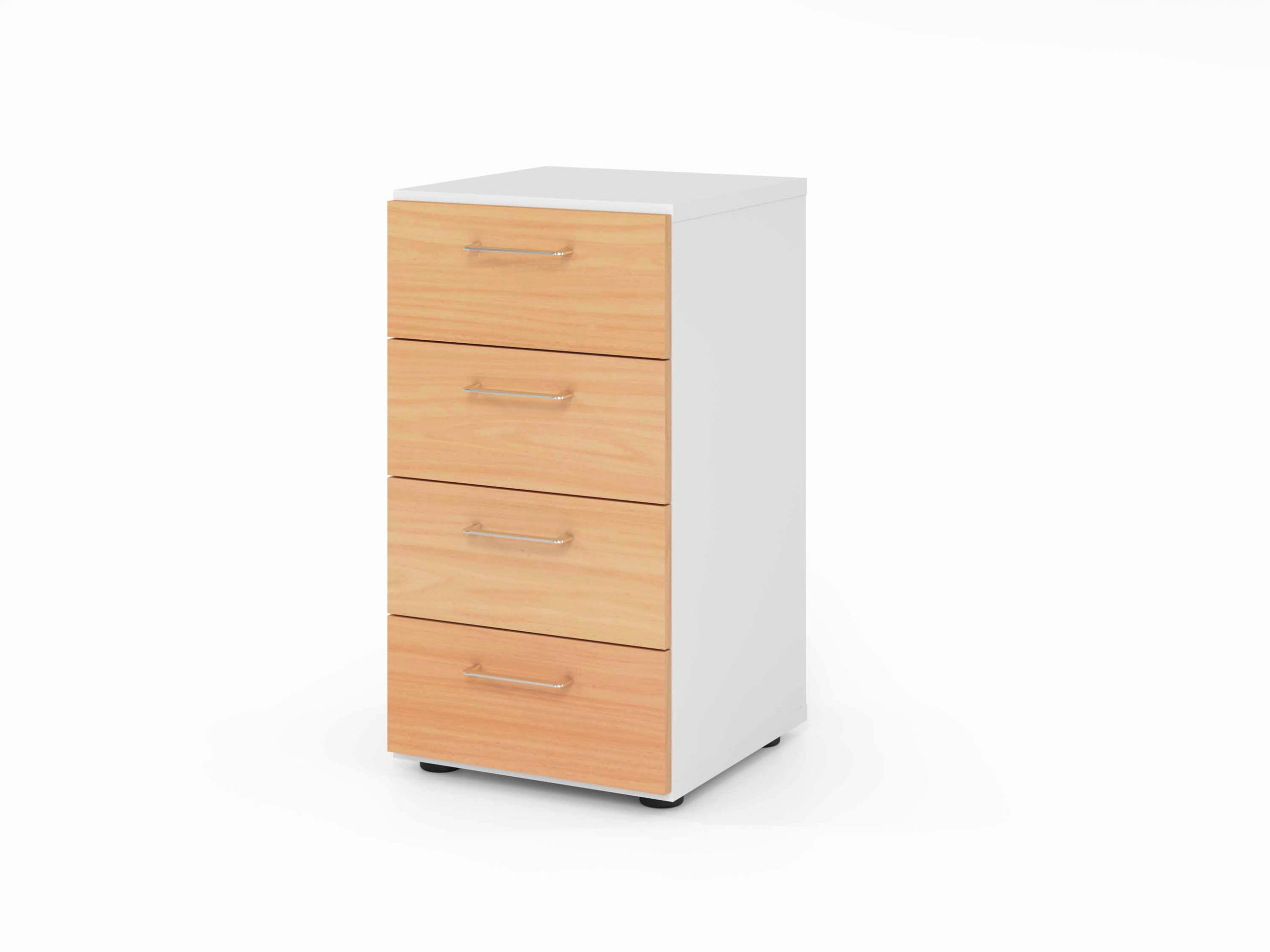AKTENSCHRANK Weiß, Buchefarben  - Buchefarben/Weiß, Basics, Holzwerkstoff (40/74,8/41,7cm) - Venda
