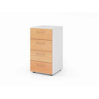AKTENSCHRANK Weiß, Buchefarben  - Buchefarben/Weiß, Basics, Holzwerkstoff (40/74,8/41,7cm) - Venda