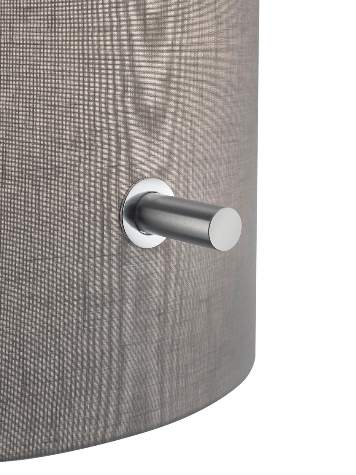 STEHLEUCHTE CAMDEN 65,0/187,0 cm   - Grau/Nickelfarben, Basics, Textil/Metall (65,0/187,0cm) - Trio Leuchten