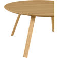 COUCHTISCH Eiche furniert, massiv 80/80/39 cm rund Eichefarben  - Eichefarben, Design, Holz/Holzwerkstoff (80/80/39cm) - Carryhome