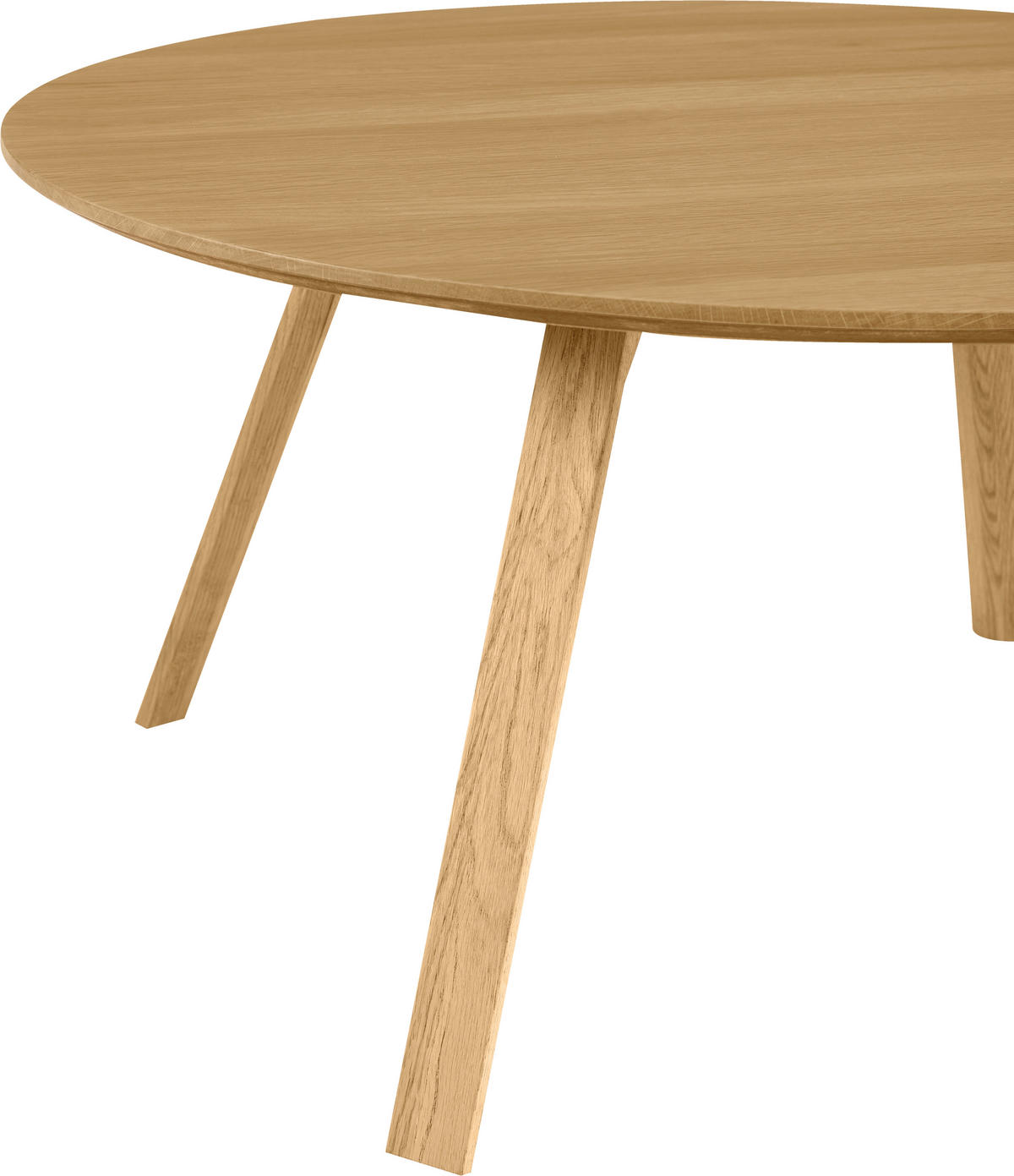 COUCHTISCH Eiche furniert, massiv 80/80/39 cm rund Eichefarben  - Eichefarben, Design, Holz/Holzwerkstoff (80/80/39cm) - Carryhome