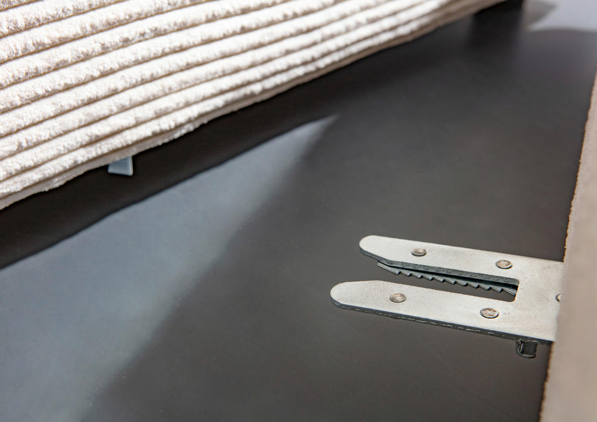 ECKSOFA in Cord Olivgrün  - Schwarz/Olivgrün, Design, Kunststoff/Textil (240/175cm) - Landscape