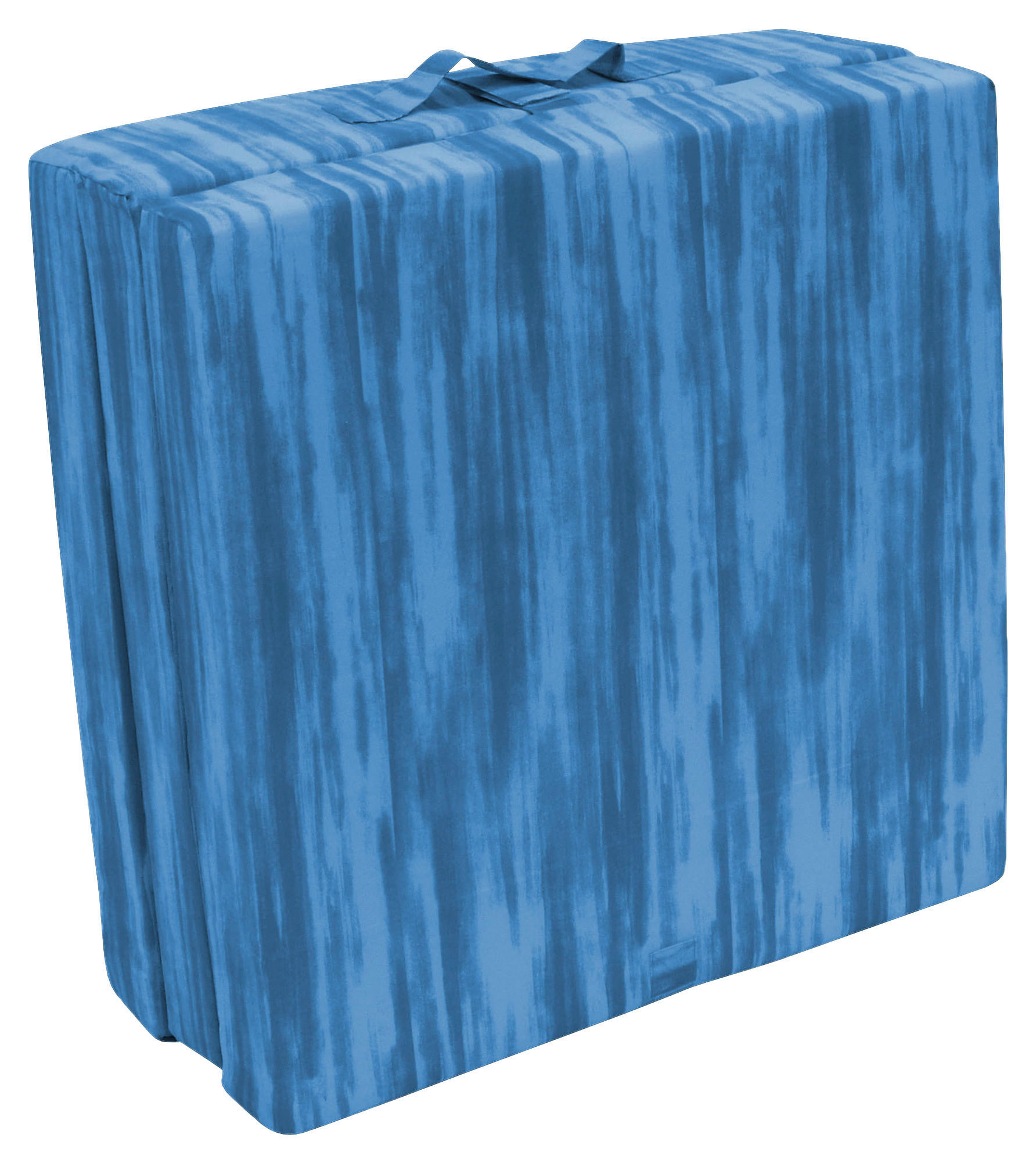 KLAPPMATRATZE 63/190 cm Höhe ca. 8 cm  - Blau/Hellblau, Basics, Textil (63/190cm) - Boxxx