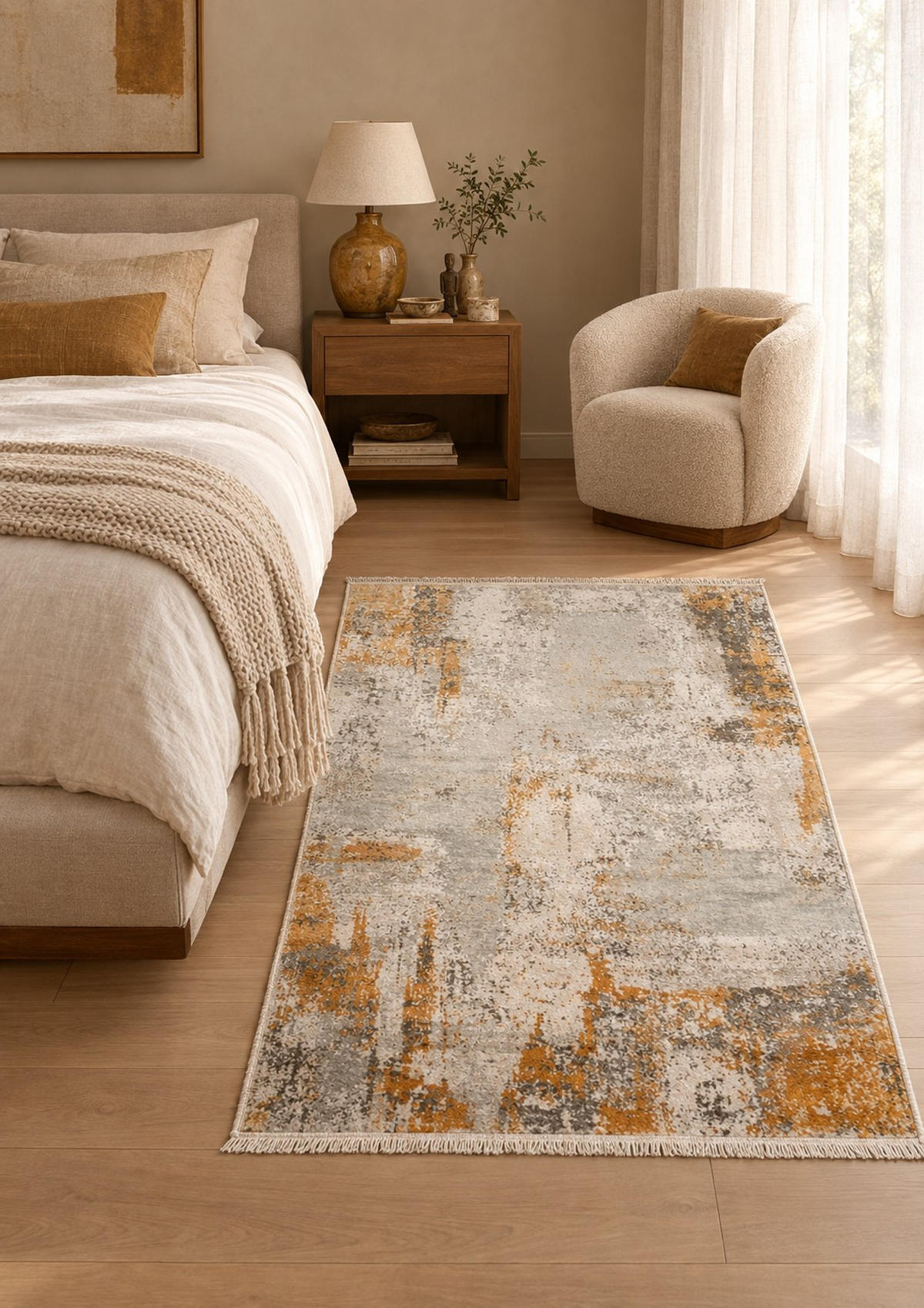 Covor Vintage Apollo  - auriu, Design, textil (200/290cm) - Dieter Knoll