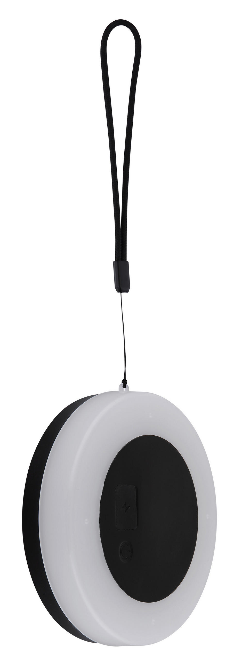 SOLÁRNÍ SVÍTIDLO 12,5/2,75 cm - bílá/černá, Design, kov/textil (12,5/2,75cm) - Globo