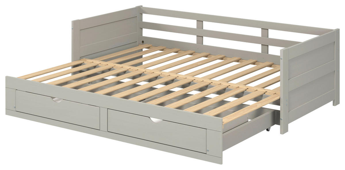 AUSZIEHBETT 200/100 cm Taupe  - Taupe/Naturfarben, Modern, Holz/Holzwerkstoff (200/100cm) - MID.YOU