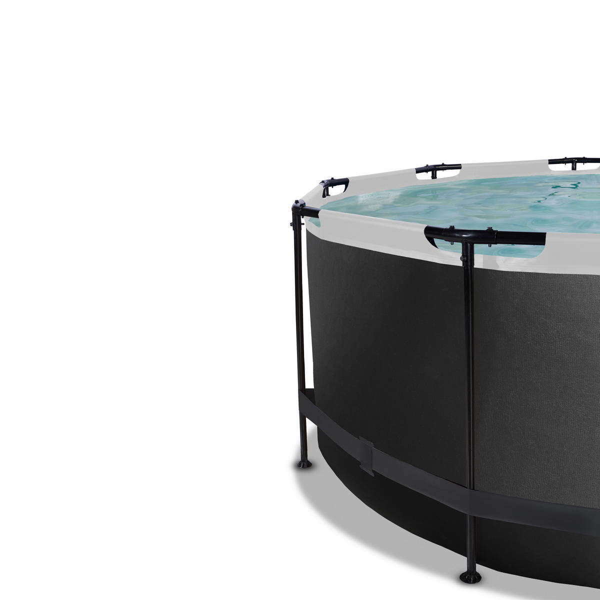 POOL 360/122 cm  - Anthrazit, Konventionell, Kunststoff/Metall (360/122cm) - EXIT Toys