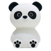 KINDER-NACHTLICHT Paddy Panda 9/12/9 cm   - Weiß, KONVENTIONELL, Kunststoff (9/12/9cm) - P & B