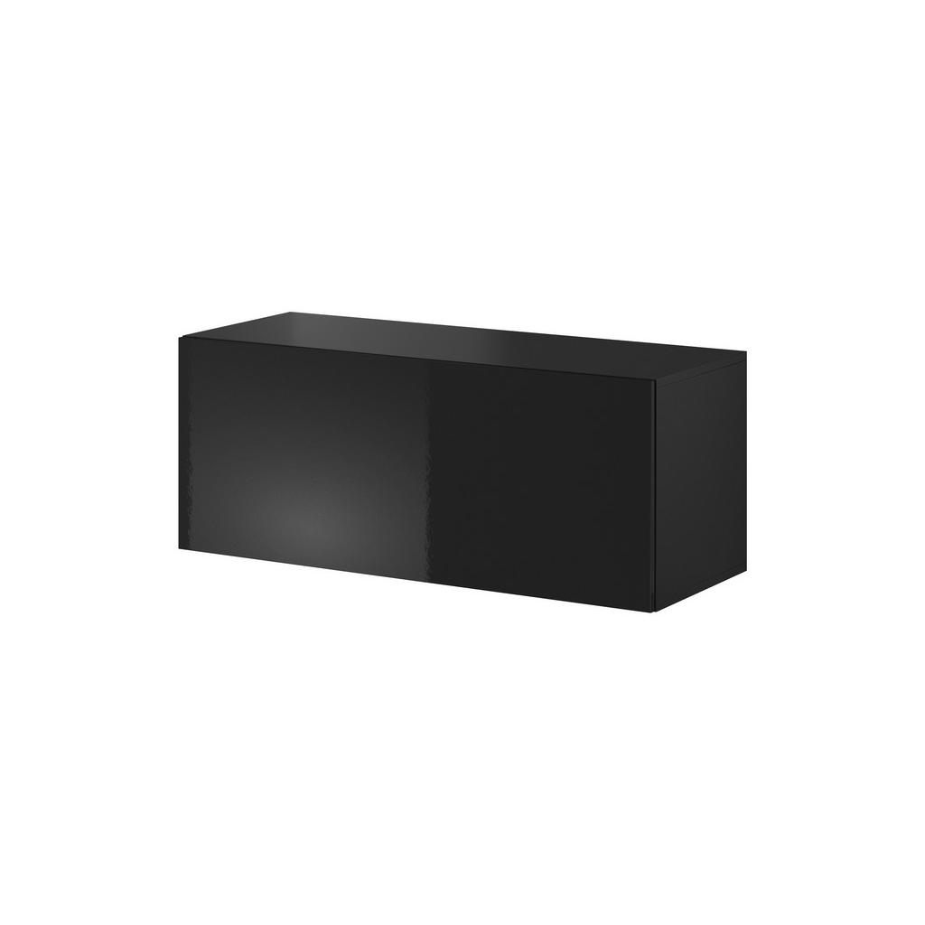 Hom`in ZÁVĚSNÁ SKŘÍŇKA, černá, 100/40/38 cm - černá - kompozitní dřevo