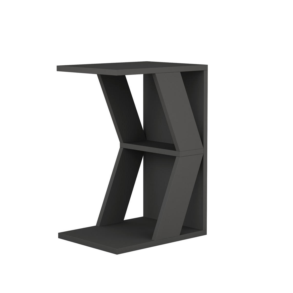 BEISTELLTISCH in Holzwerkstoff  - Anthrazit, Design, Holzwerkstoff (30/57/40cm) - Livetastic