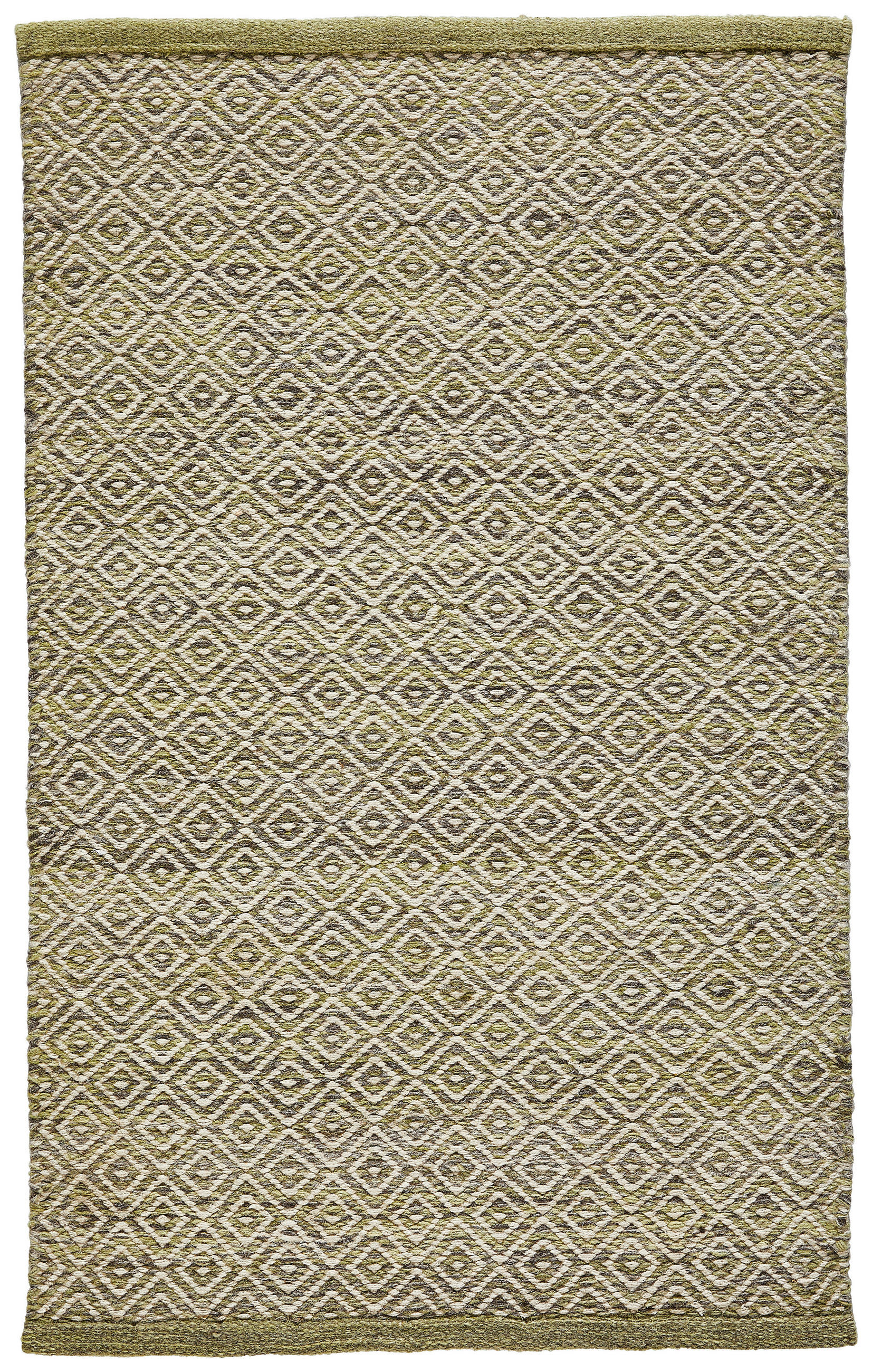 HANDWEBTEPPICH 70/130 cm Jupiter Grün  - Grün, Natur, Textil (70/130cm) - Linea Natura
