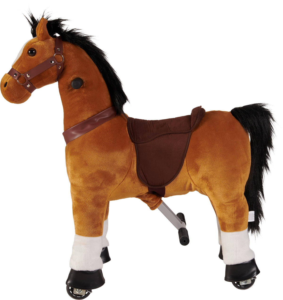 ODRÁŽEDLO KŮŇ - hnědá, Trend, kov/textil (92/35/100cm) - My Baby Lou