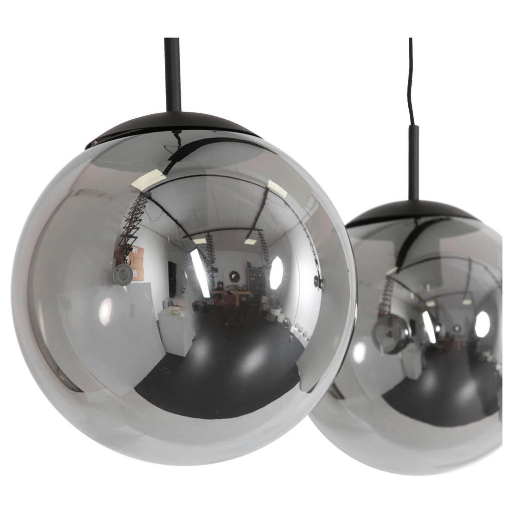 Thumbnail - Pendelleuchte, Schwarz, Metall, Glas, 25x40-150x120 cm, höhenverstellbar, Lampen & Leuchten, Innenbeleuchtung, Hängelamp...