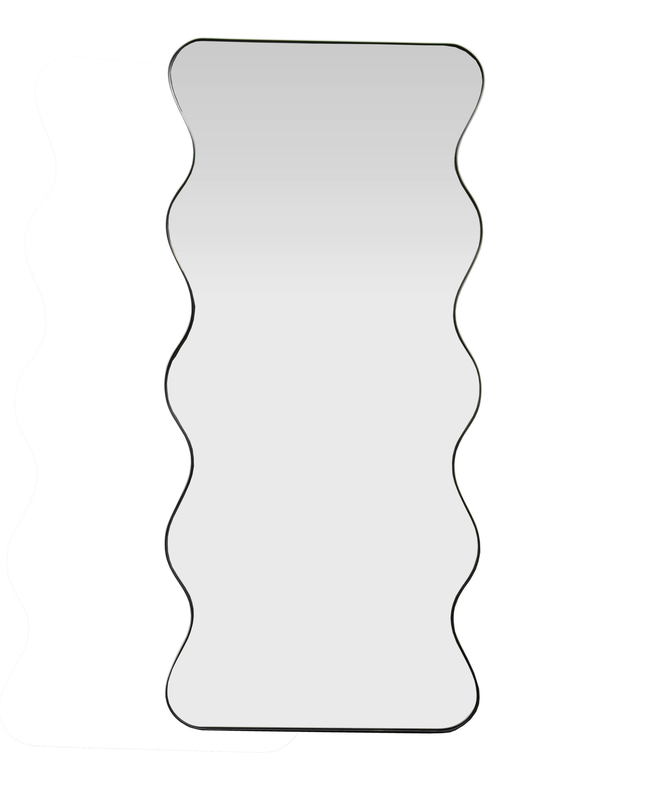 WANDSPIEGEL 80/180/2,5 cm  - Schwarz, Design, Glas/Holzwerkstoff (80/180/2,5cm) - MID.YOU