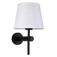 WANDLEUCHTE Tivoli 31.5/18/22 cm  - Schwarz, KONVENTIONELL, Textil (31.5/18/22cm)