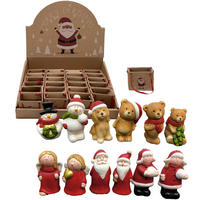 VÁNOČNÍ FIGURKA - bílá/černá, Lifestyle, keramika (4,5/7,5/4cm) - X-Mas