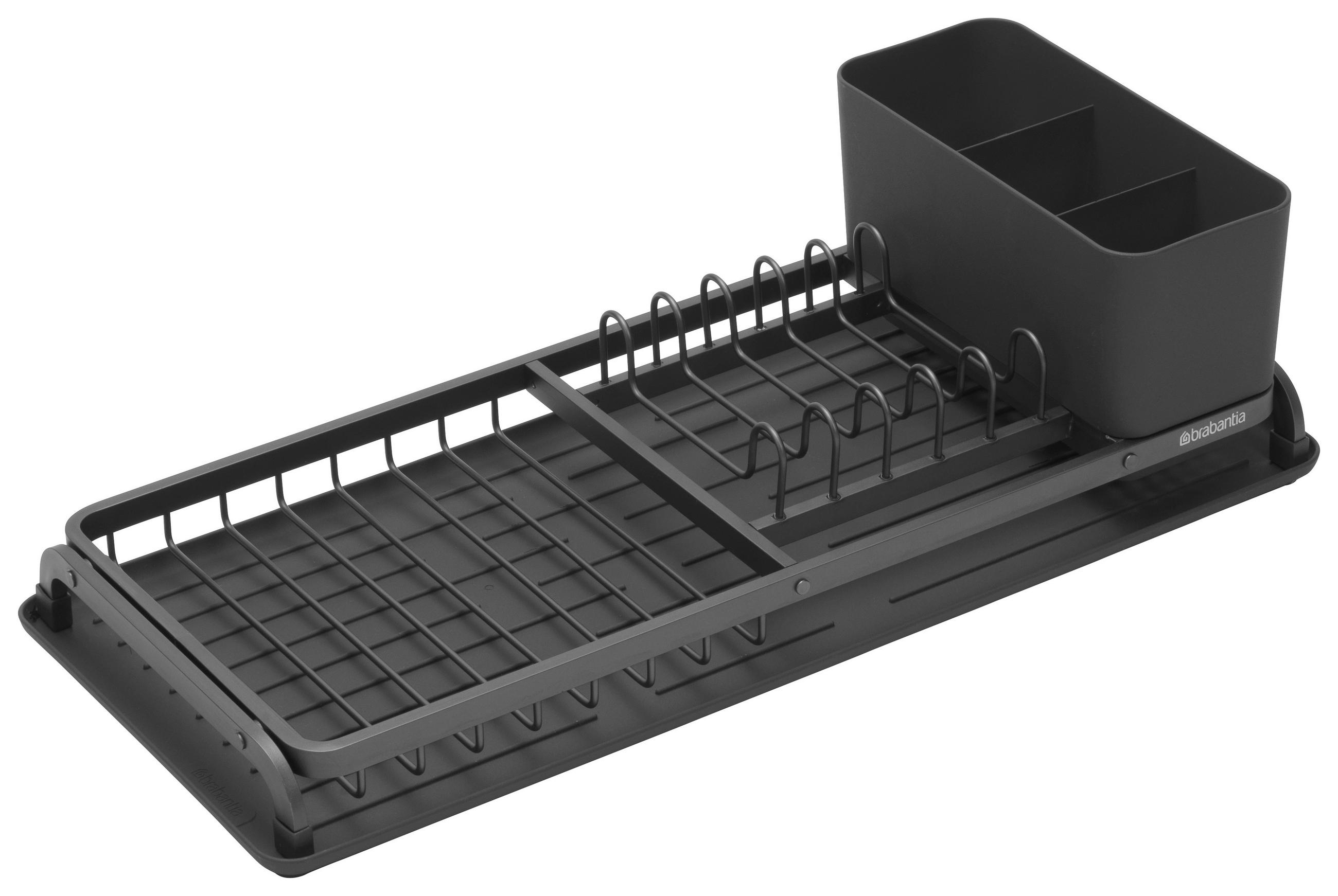 ODCEJALNIK POSODE SINK SIDE 20/12,6/46,3 cm - temno siva, Design, kovina/umetna masa (20/12,6/46,3cm) - Brabantia