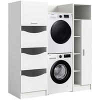 HAUSWIRTSCHAFTSRAUM 166/195/62 cm Weiss  - Weiss, Basics, Holzwerkstoff (166/195/62cm) - MID.YOU