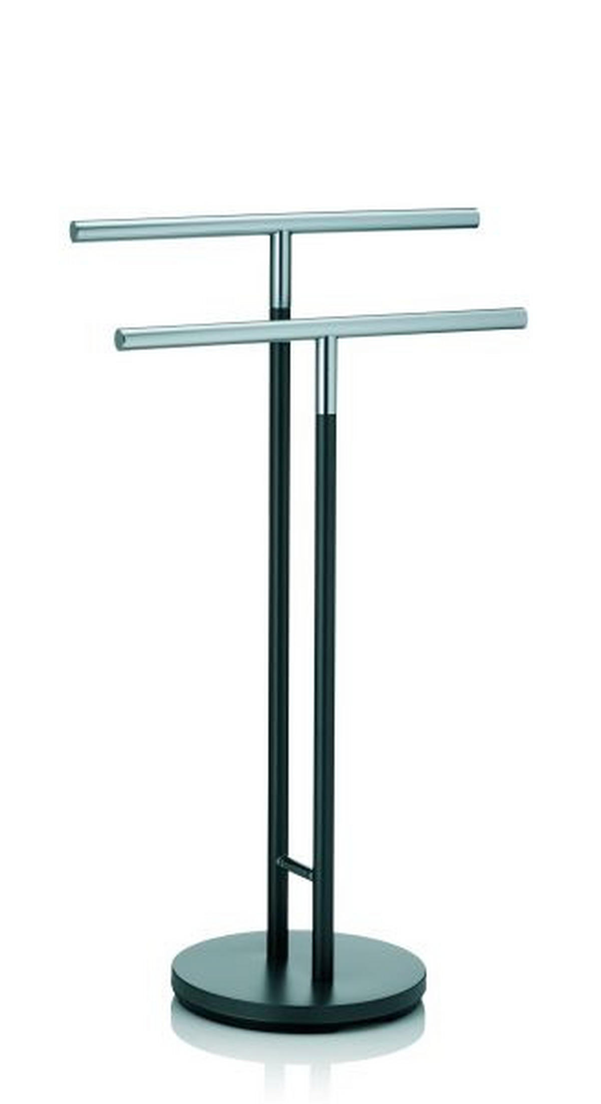HANDTUCHHALTER Anthrazit, Silberfarben  - Anthrazit/Silberfarben, KONVENTIONELL, Metall (30/92,5cm) - Kela