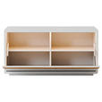 GARDEROBENBANK  in 95/46/37 cm  - Eichefarben/Anthrazit, Design, Holzwerkstoff/Metall (95/46/37cm) - Xora