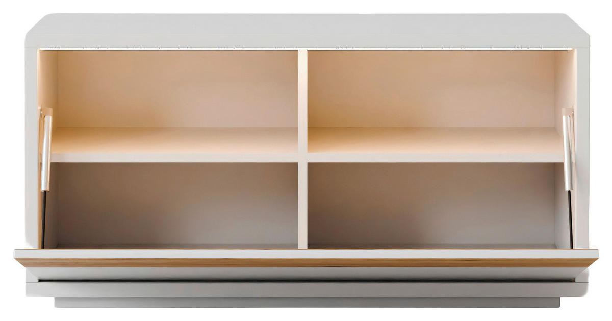 GARDEROBENBANK  in 95/46/37 cm  - Eichefarben/Anthrazit, Design, Holzwerkstoff/Metall (95/46/37cm) - Xora