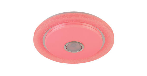 LED-DECKENLEUCHTE 38/8 cm - Chromfarben/Weiß, Trend, Kunststoff/Metall (38/8cm) - Novel