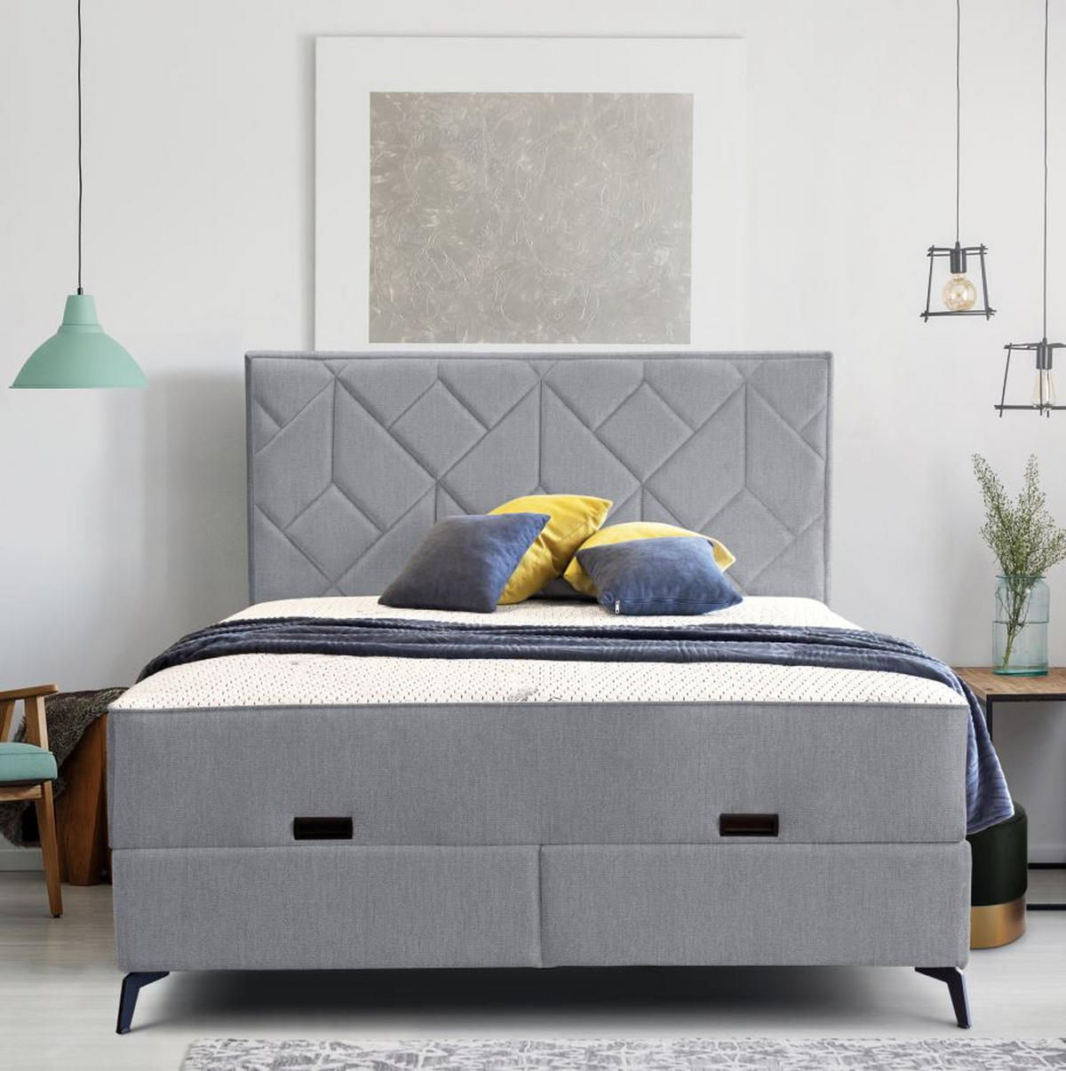 TAPACIRANI KREVET 160/200 cm      - Moderno, drvo/metal (160/200cm) - Hom`in
