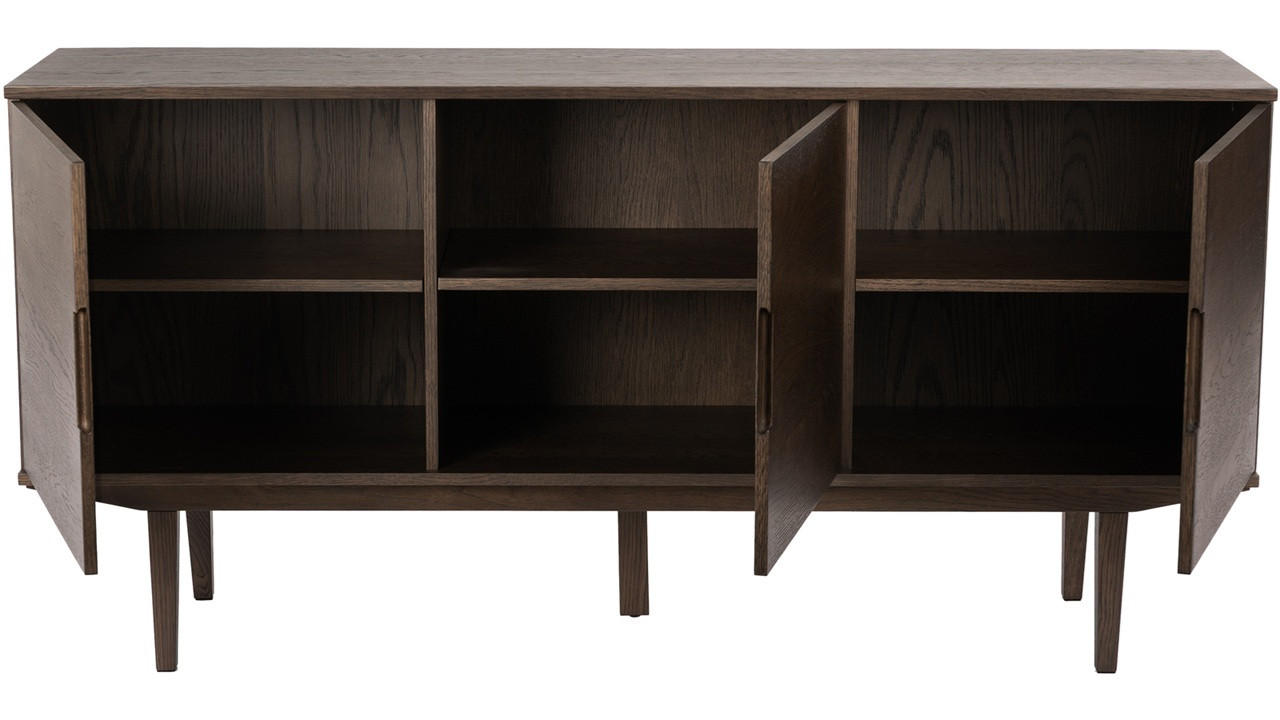 SIDEBOARD 155/75/41 cm  - mörkbrun, Design, trämaterial/trä (155/75/41cm) - Best Price