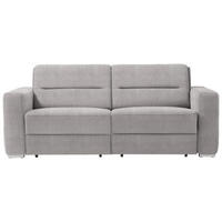 SCHLAFSOFA Hellgrau  - Hellgrau, KONVENTIONELL, Textil/Metall (202/86/92cm) - Sedda
