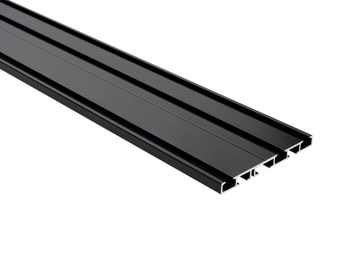 ZÁVĚSOVÁ KOLEJNICE  150 cm - černá, Basics, kov (150cm) - Homeware