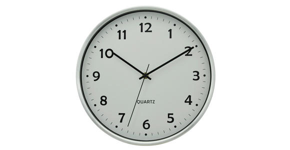 WANDUHR 30 cm   - Weiß, Basics, Glas/Kunststoff (30cm) - Ambia Home