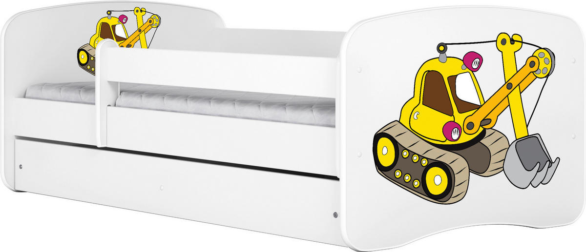 KINDER-/JUNIORBETT 80/160 cm  in Weiß  - Birkefarben/Weiß, MODERN, Holz/Holzwerkstoff (80/160cm) - MID.YOU