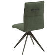 STUHL , Lederauswahl, Stoffauswahl, Typenauswahl, Gestellauswahl , Flachgewebe  - Waldgrün/Schwarz, Design, Textil/Metall (46/91/62cm) - Dieter Knoll