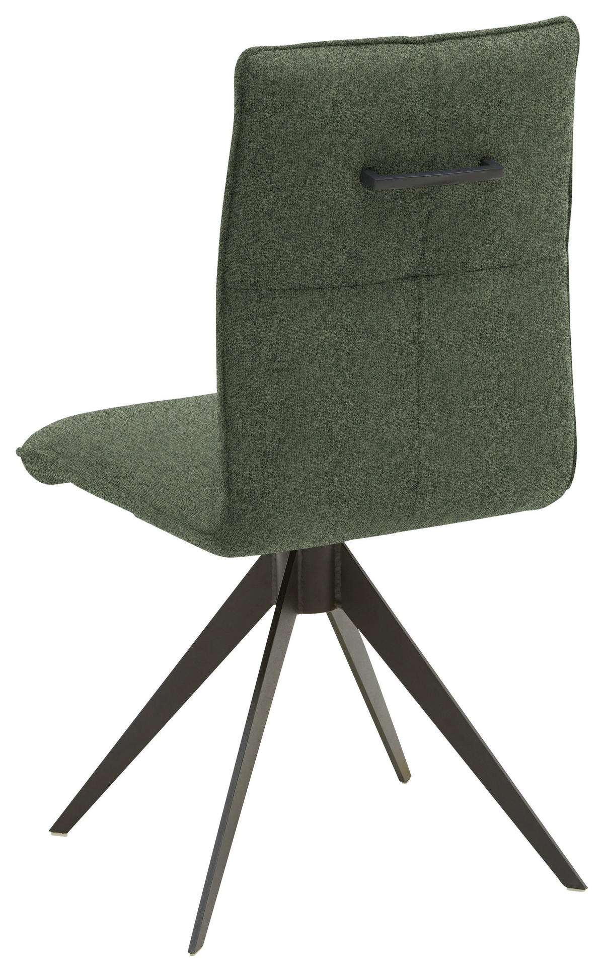 STUHL Stahl Flachgewebe  - Waldgrün/Schwarz, Design, Textil/Metall (46/91/62cm) - Dieter Knoll