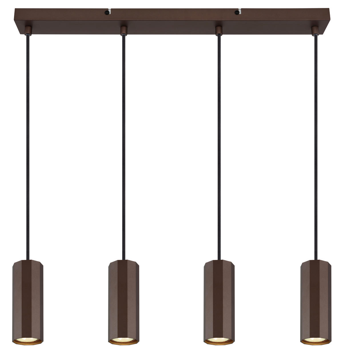 HÄNGELEUCHTE 61/6/120 cm    - Bronzefarben, Design, Metall (61/6/120cm) - Globo