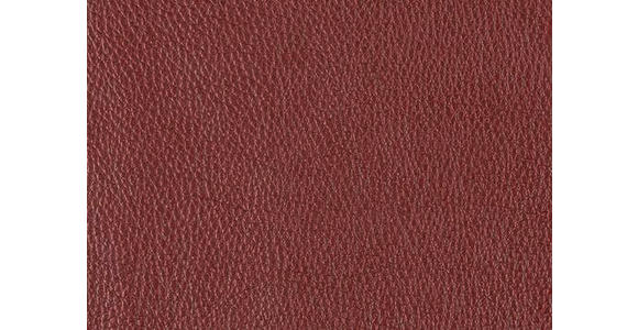 2,5-SITZER  in Echtleder Bordeaux   - Bordeaux/Schwarz, Design, Leder/Metall (200/102/92cm) - Johann Jakob