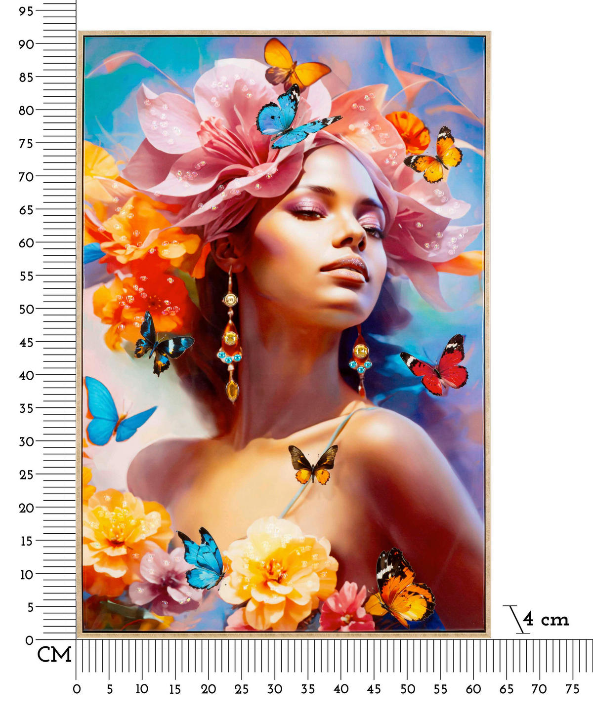 LEINWANDBILD Frauen  - Goldfarben, Basics, Holz/Kunststoff (62/92/4cm)