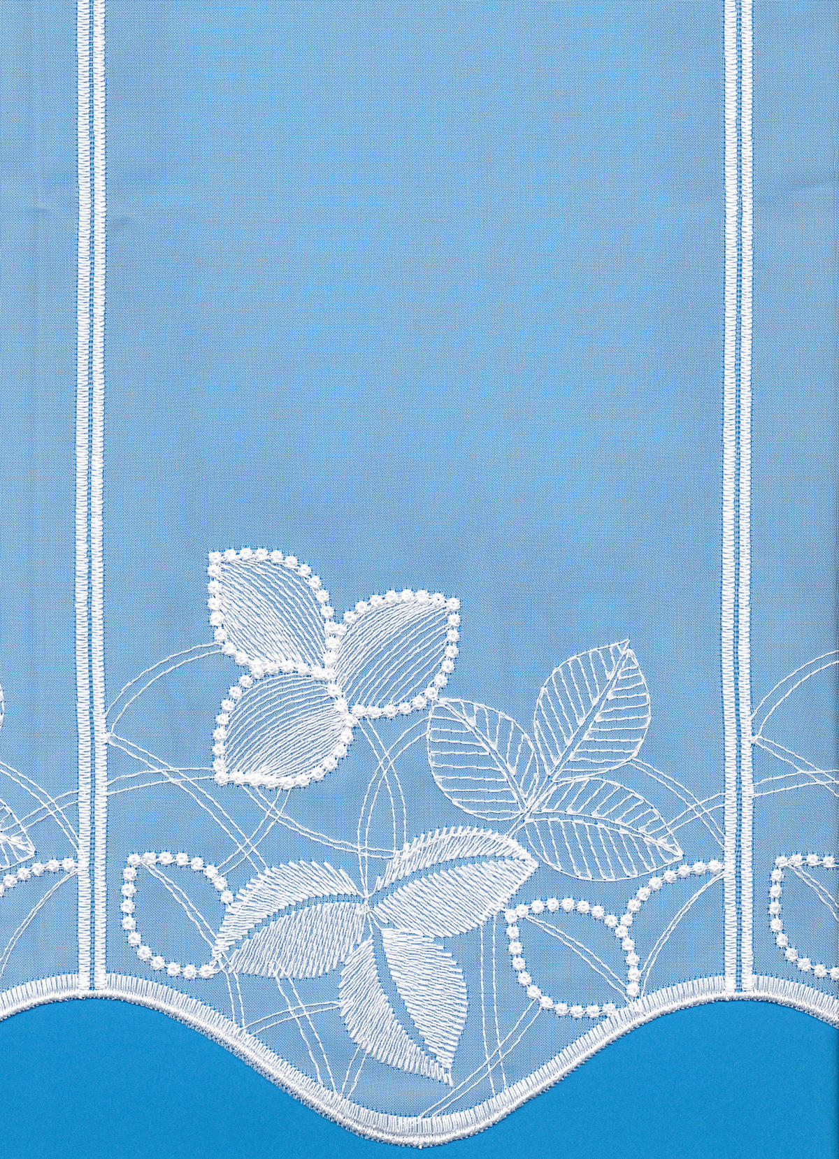 KURZGARDINE   192/45 cm   - Weiß, KONVENTIONELL, Textil (192/45cm)
