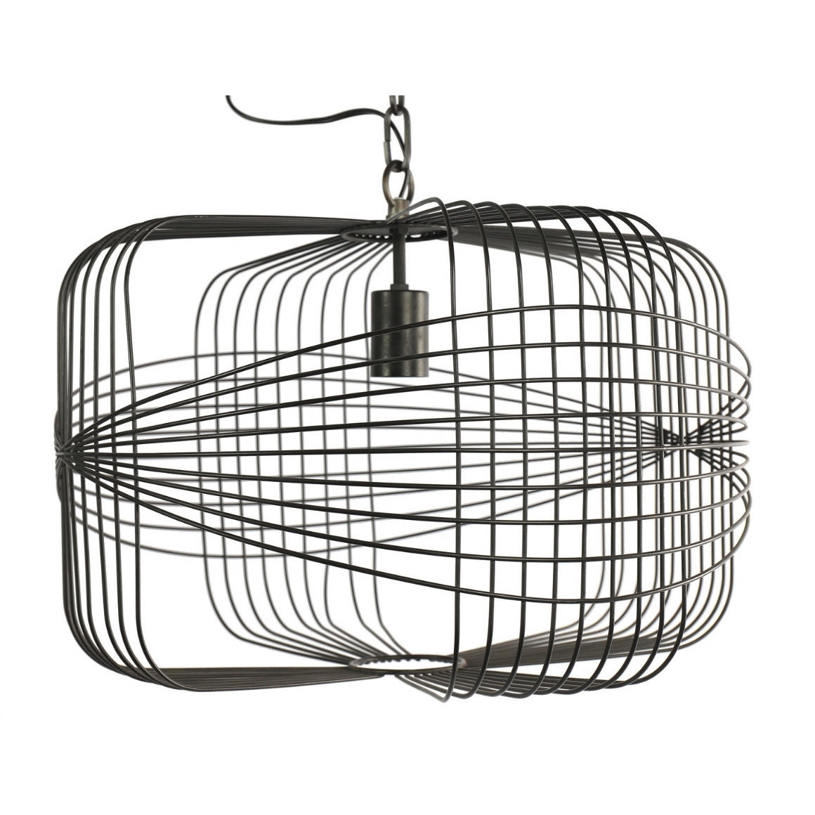 SVJETILJKA VISEĆA  - crna, Basics, metal (50/50/33cm)