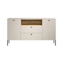 SIDEBOARD Sao Paulo WO 154/85/42 cm 2 Schublade(n)  - Kaschmir/Eichefarben, Basics, Holzwerkstoff/Metall (154/85/42cm) - MID.YOU