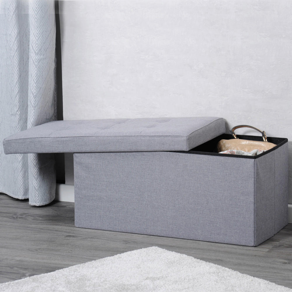 SITZBOX  - Hellgrau, Basics, Textil (76/38/38cm) - Kesper
